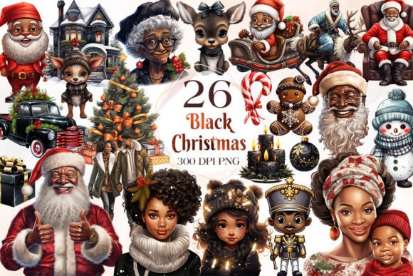 Black Christmas Sublimation Clipart: A Review for Modern Illustrations