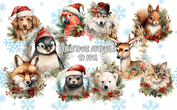 Christmas Animals Sublimations: A Designer's Review of Festive Illustrations