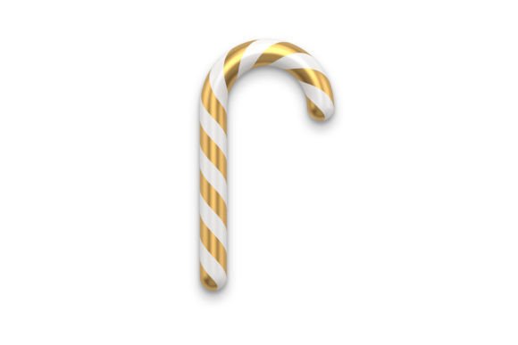 Christmas Candy Cane 3d Illustration for Festive Designs