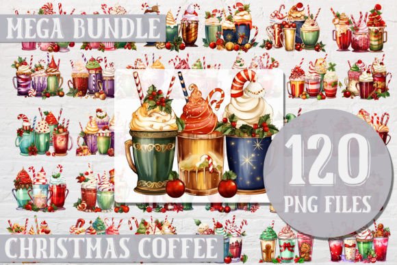 Christmas Coffee Bundle of 120 PNG Review
