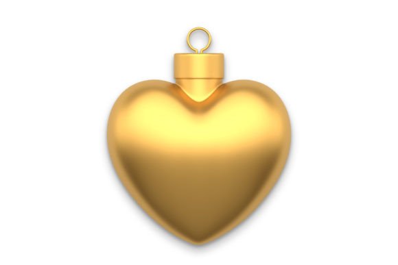 Christmas Heart Shaped Ball 3d Illustrations Review
