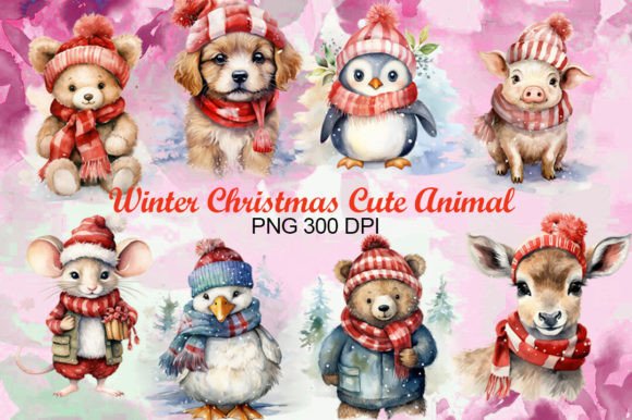 Christmas Winter Cute Animal: A Designer's Review of Seasonal Illustrations