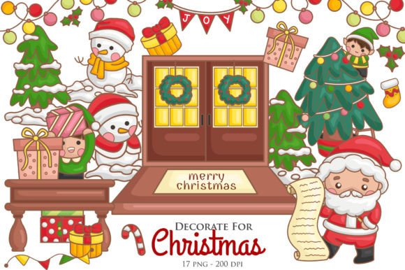 Decorated for Christmas Cartoon Clipart: A Review of Seasonal Illustrations