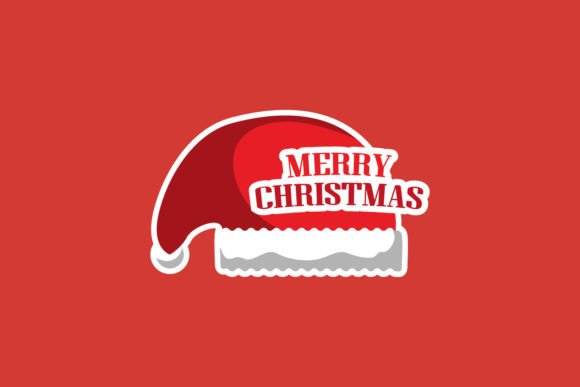 Flat Christmas Sticker Design Vector for Illustrations