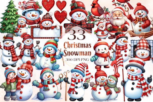 Funny Christmas Snowman Clipart Bundle Review