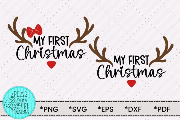 My First Christmas Svg, Reindeer Svg for Illustrations
