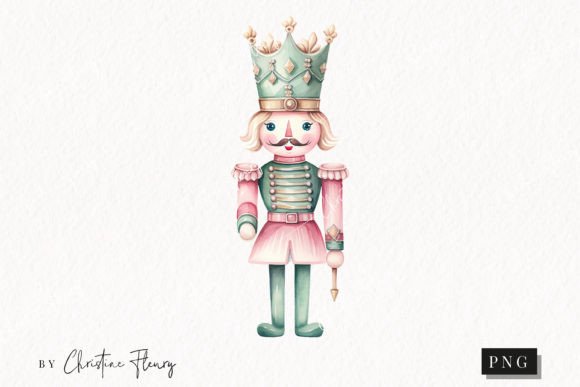 Pastel Watercolor Christmas Nutcracker: A Crafter's Review of Festive Illustrations