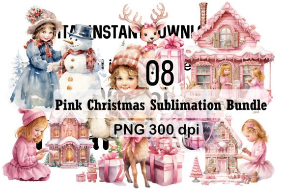 Pink Christmas Sublimation Png Bundle Review